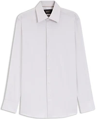 Boss by Hugo Men's Italian-Made Structured Cotton Slim-Fit Dress Shirt