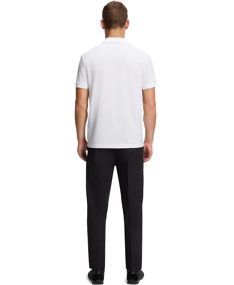 Boss by Hugo Men's Printed Pattern Cotton-Pique Polo Shirt