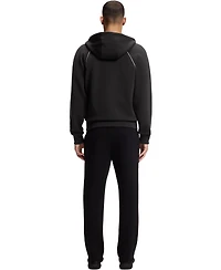 Boss by Hugo Men's Piping Details Cotton-Blend Zip-Up Hoodie