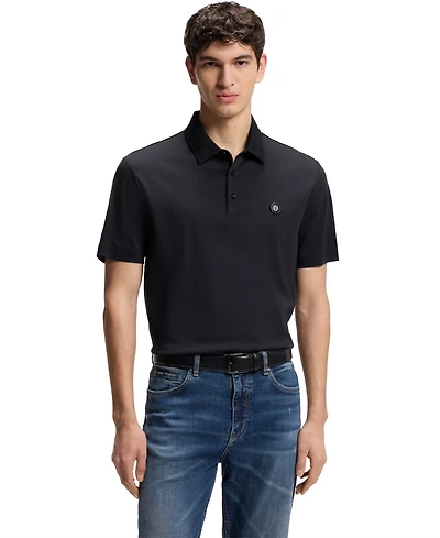 Boss by Hugo Men's Double B Monogram Mercerized-Cotton Polo Shirt