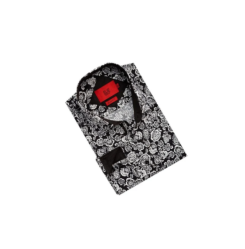Elie Balleh Men's Slim Fit Floral Shirt for Men By