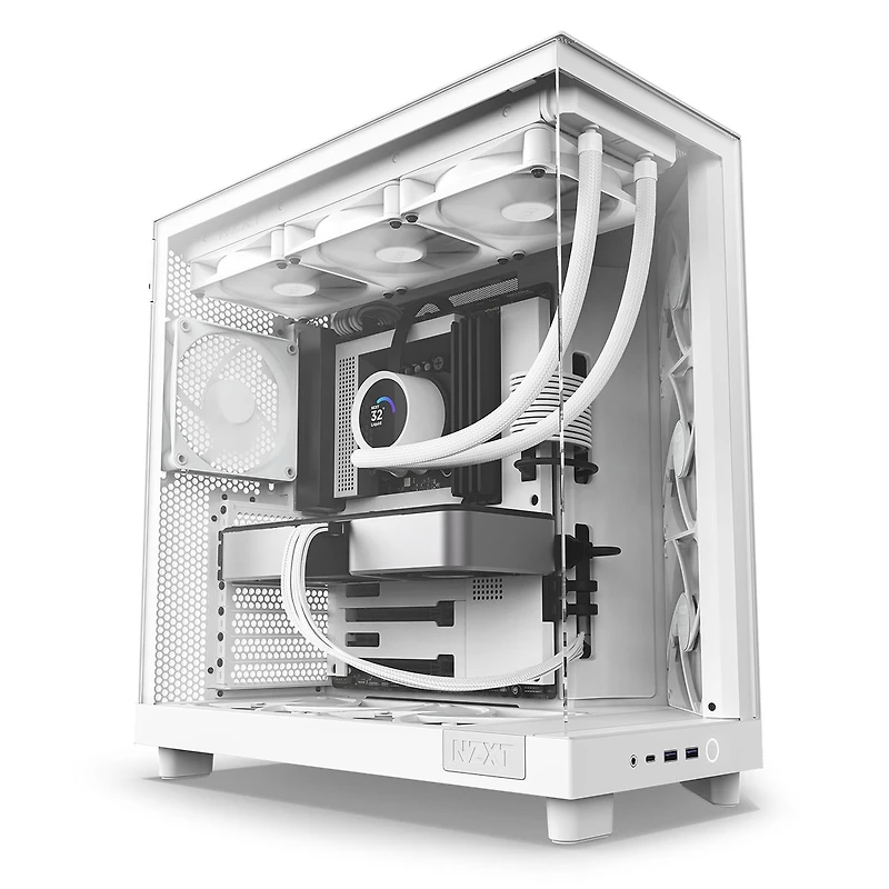 Nzxt H6 Flow Compact Dual-Chamber Atx Mid-Tower Airflow Computer Case