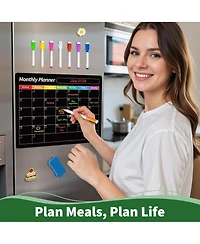 Gnuadz Magnetic Calendar Whiteboard Monthly Planner Fridge