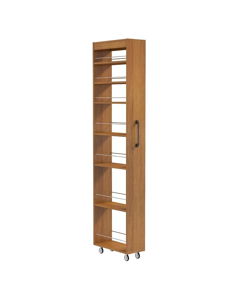 Streamdale Furniture 7-Tier Multi-Functional Pull-Out Storage Shelf for Narrow Spaces