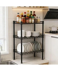Streamdale Furniture 3-Tier Adjustable Metal Storage Rack