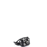 Pre-Owned Fendi Micro Baguette Bag Embellished Leather