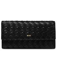 Jw Pei Pebbled Gold-Tone Hardware Wallet