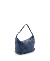 Pre-Owned Bottega Veneta Small Zip Hobo Intrecciato Nappa
