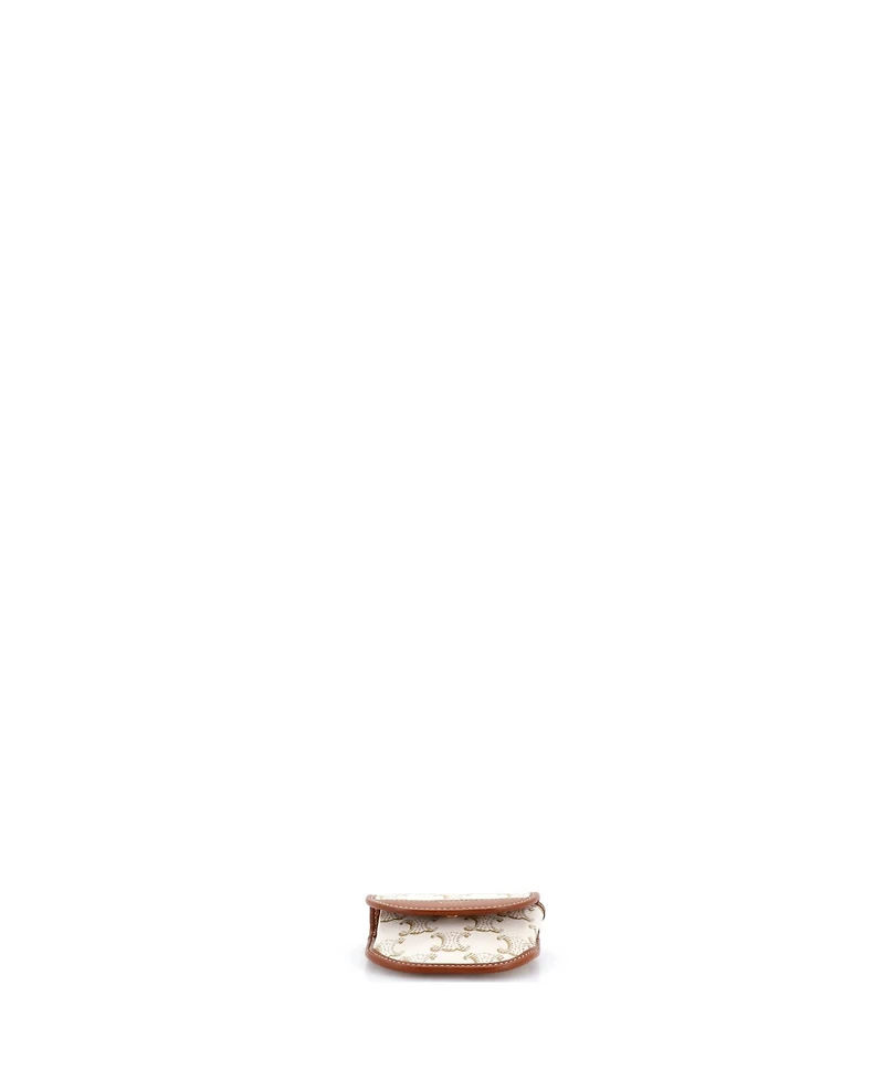 Pre-Owned Celine Airpods Case Flap Bag Triomphe Coated Canva
