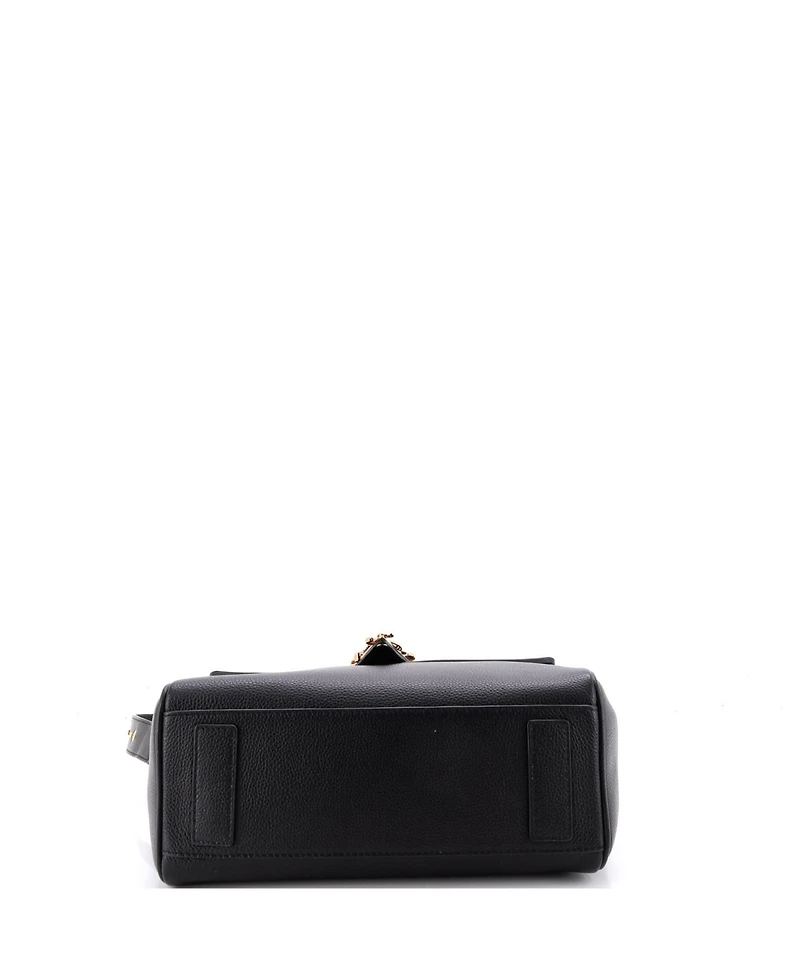 Pre-Owned Versace Medium Virtus Convertible Top Handle Bag Leather