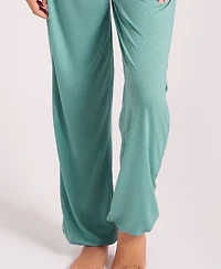 iCollection Plus Soft Breathable Pajama Set with Cap-Sleeve Top and Jog pants