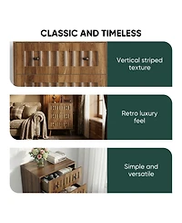 Streamdale Furniture Modern 3-Drawer Wooden Storage Dresser