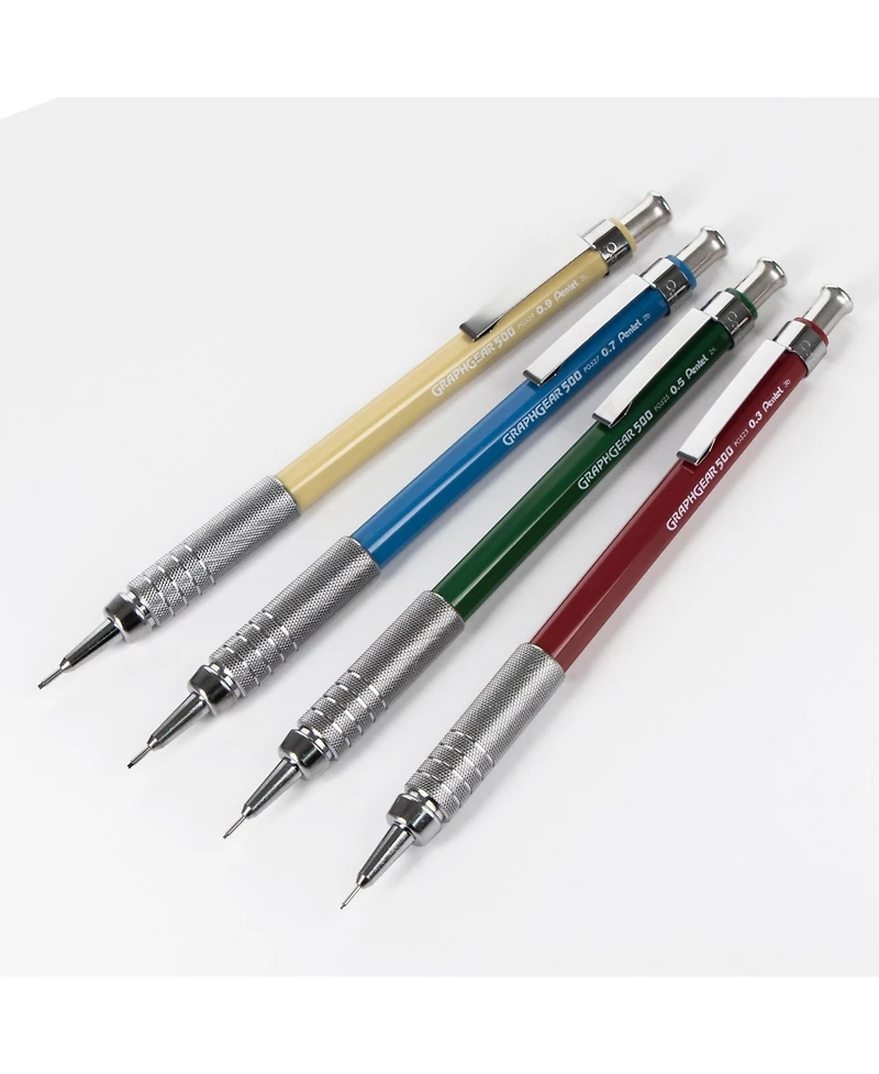 Pentel GraphGear 500 Mechanical Pencil Classic Colors Box Set