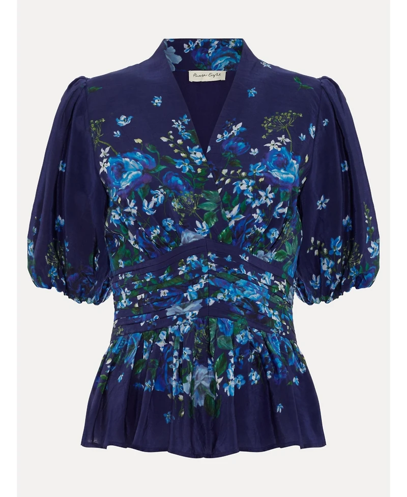 Phase Eight Women's Safa Puff Sleeve Floral Blouse