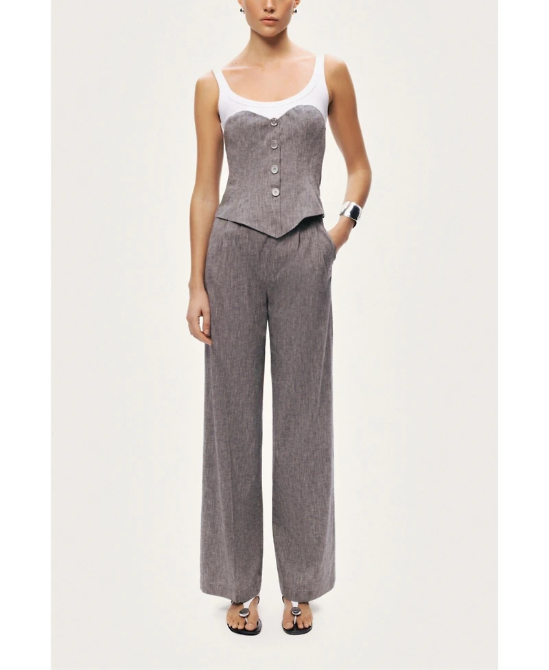 Nocturne Women's Wide-Leg Tailored Pants