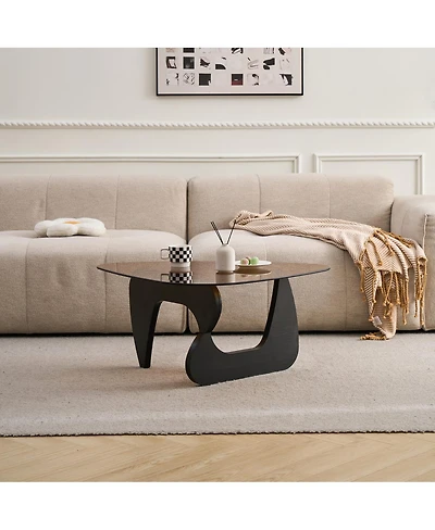 Streamdale Furniture Small Farmhouse Mid-Century Modern Wood Coffee Table