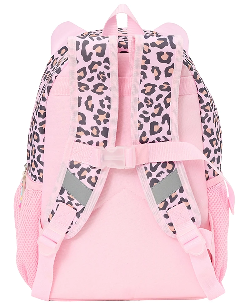 Biz & Bean Toddler Girls' Butterfly Preschool Cat Graphic Design Backpack and Lunch Bag, 2-Piece Set