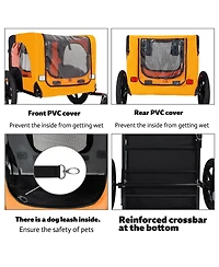 Streamdale Furniture Heavy-Duty Collapsible Pet Bike Trailer with Wheels