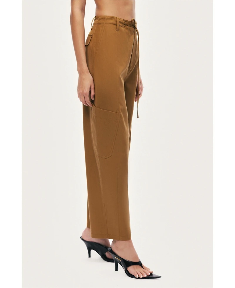 Nocturne Women's High-Waisted Cargo Pocket Pants