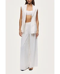 Nocturne Women's Lace-Up Wide-Leg Pants