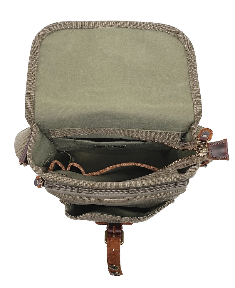 Tsd Brand Valley Trail Canvas Messenger Bag