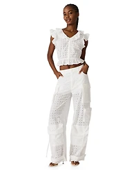 Steve Madden Women's Wide-Leg Barrel Pants