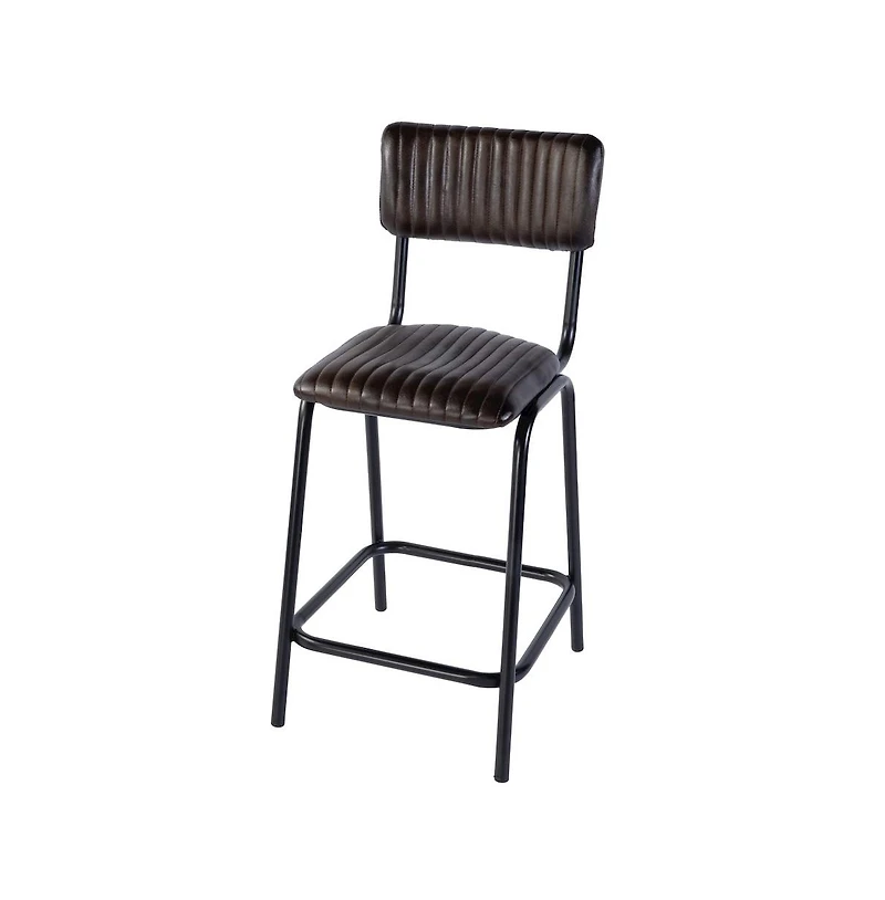 Butler Specialty Waylon 31.5 in. Seat Height Leather Bar Height Stool