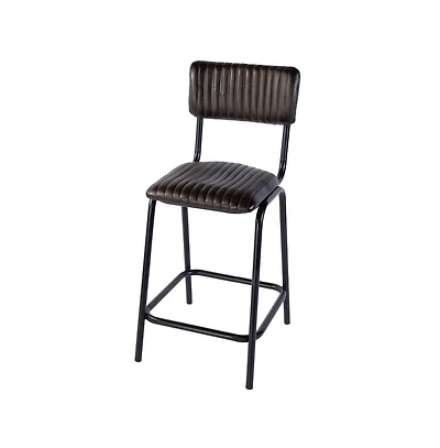 Butler Specialty Waylon 31.5 in. Seat Height Leather Bar Height Stool