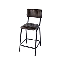 Butler Specialty Waylon 31.5 in. Seat Height Leather Bar Height Stool