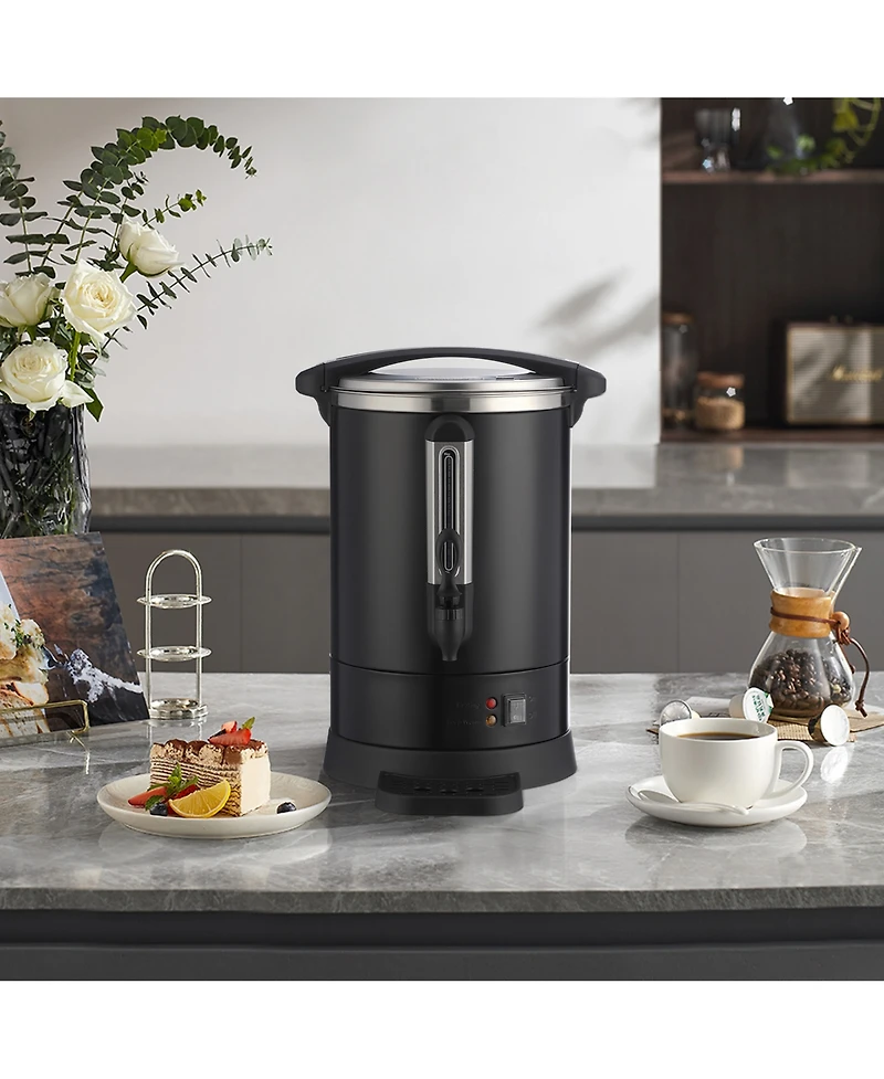 gaomon 12L Large Stainless Steel Coffee Urn with Double Wall Insulation for Wedding, Buffet, Catering, Events, Outdoor Bar