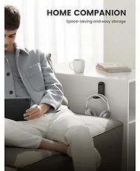 Lamicall Foldable Headphone Stand, Holder Hook Mount, Adhesive Hanger Clip Under Desk