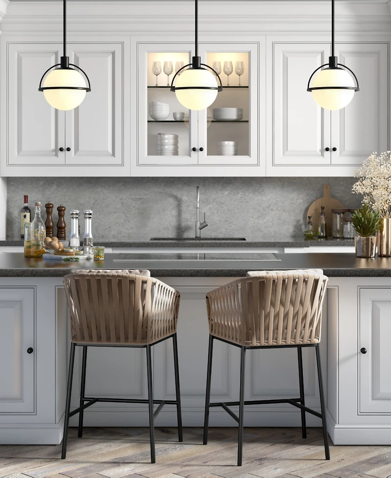 Hudson & Canal Cieonna 9.38" Wide Metal Pendant