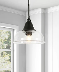 Hudson & Canal Magnolia 10" Wide Metal Pendant