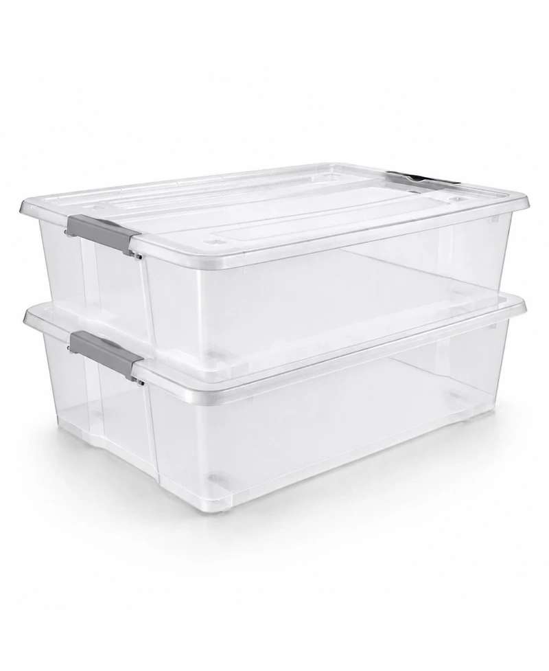 Sorbus Pack 40qt Underbed Bins with Lids and Handles