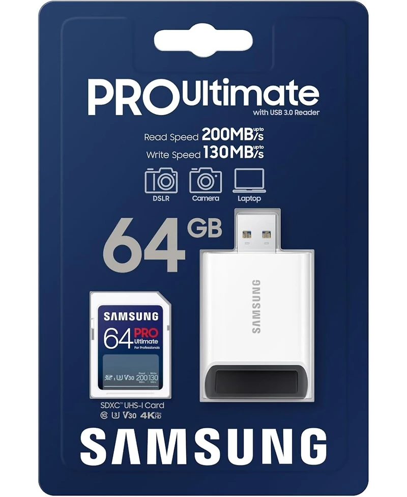 Samsung Pro Ultimate Full Memory Card/Usb 3.0 Reader