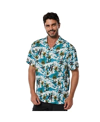 Mio Marino Mens Casual Button-Down Hawaiian Short Sleeve Shirt