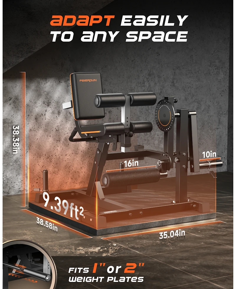 Fed Fitness 650LBS Commercial 3-in-1 Leg Machine, Pro Integrated Extension Curl Equipment, High-End Stable Lower Body Strength Trainer
