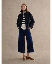 Hobbs London Women's Frida Collared Cropped Trench Coat