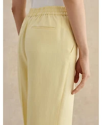 Hobbs London Women's Adalee High-Waist Linen Trousers