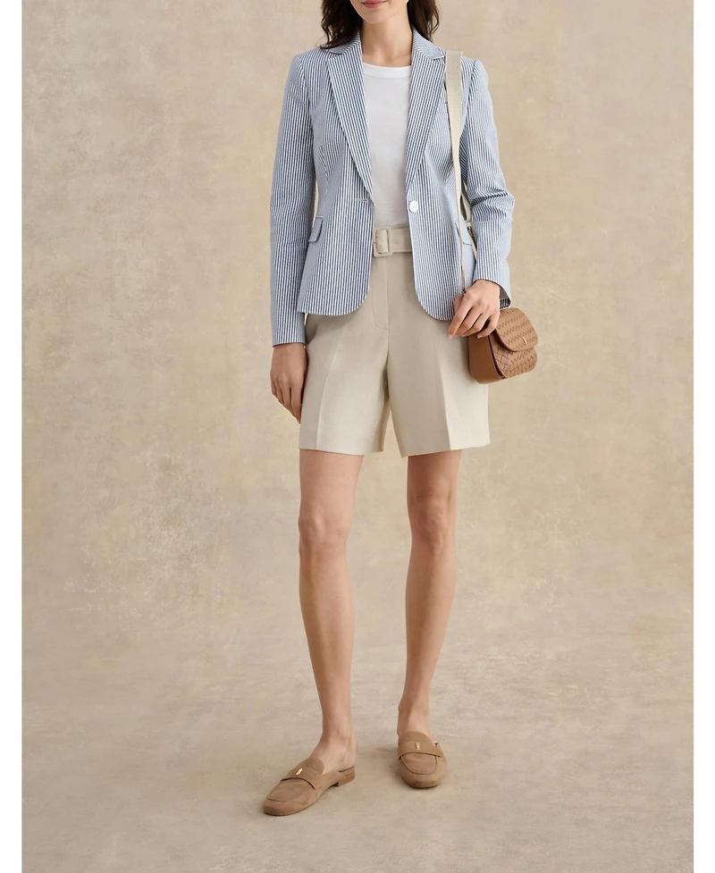 Hobbs Blake Structured Single-Button Blazer
