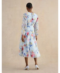 Hobbs London Women's Constance Floral Midi Dress