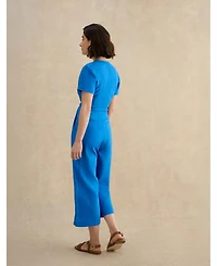 Hobbs London Women's Evie V-Neck Cropped Jumpsuit
