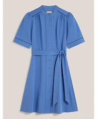Hobbs London Women's Livvie Belted Mini Shirt Dress