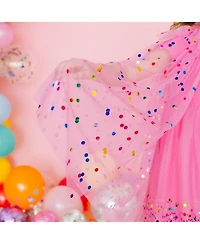 Sweet Wink Girls Raspberry Confetti Cape