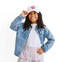 Sweet Wink Girls Patriotic Star Patch Baseball Hat