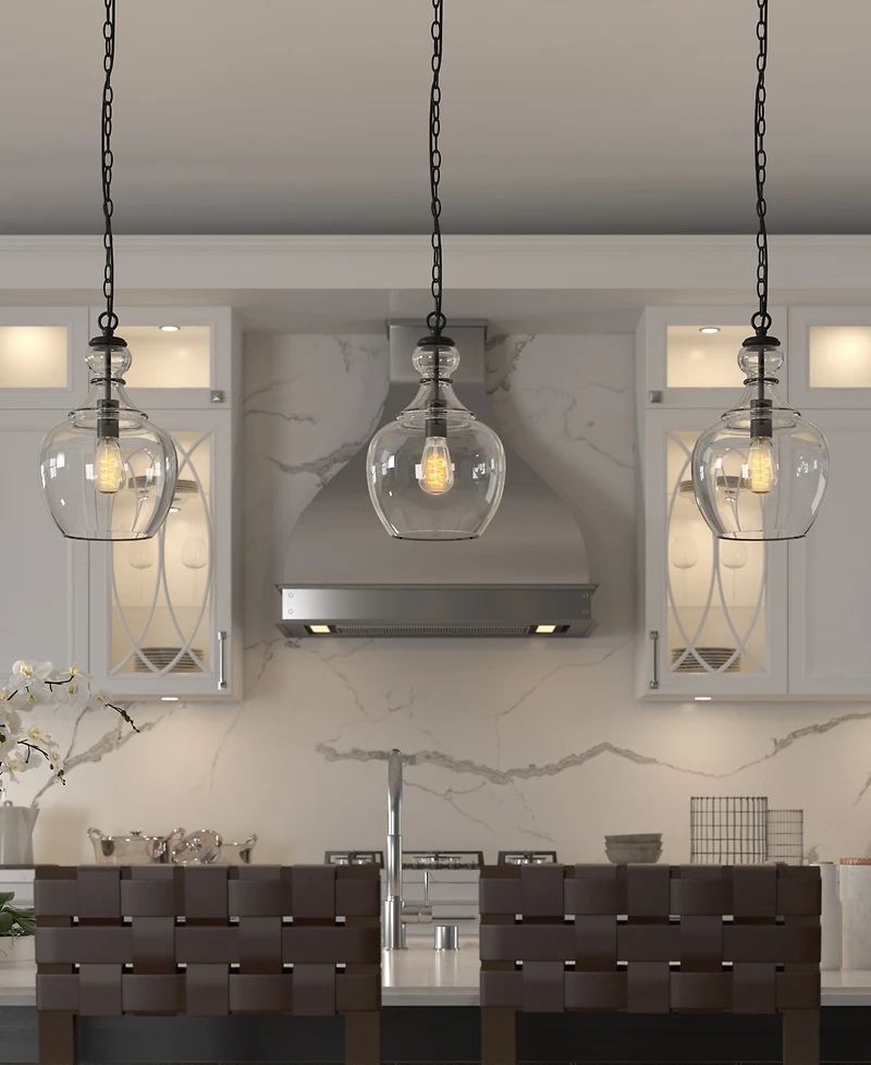 Hudson & Canal Verona 11" Wide Metal Pendant