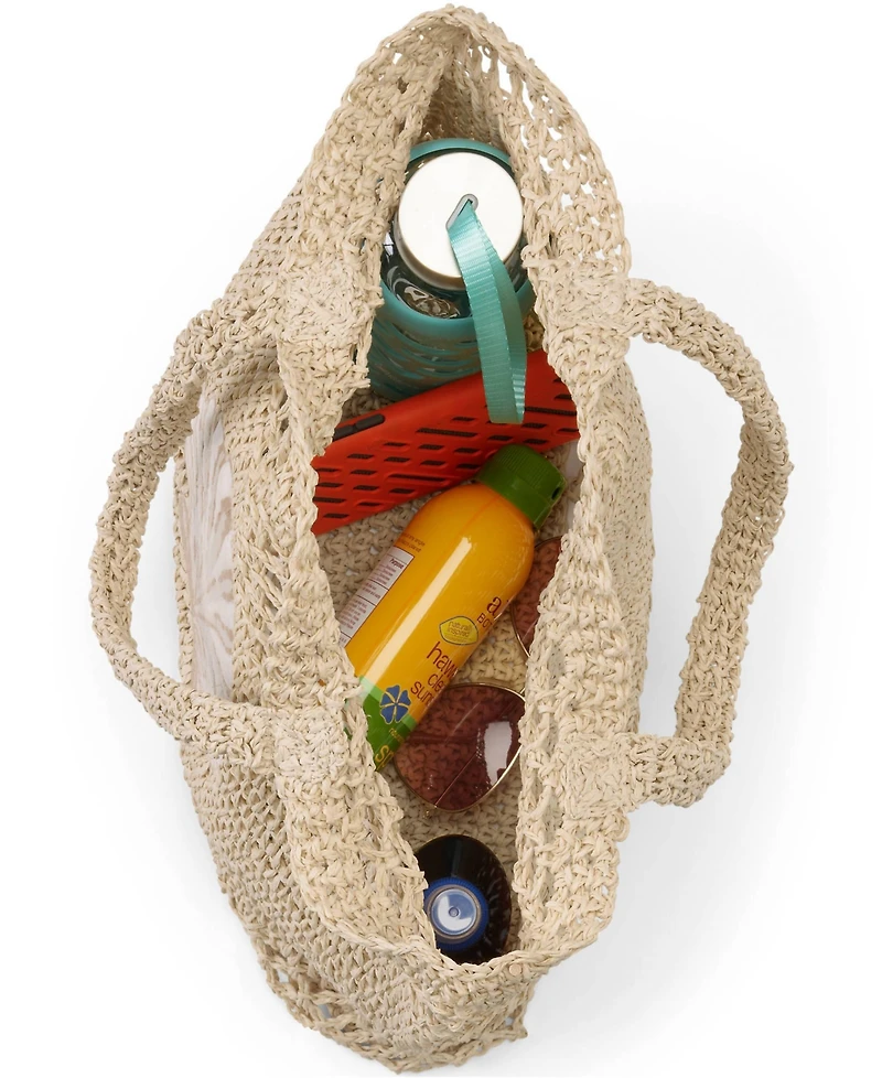 Lands' End Novelty Openweave Straw Bag