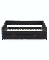 Streamdale Furniture Upholstered Full Size Daybed with Drawers