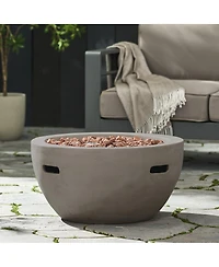 Streamdale Furniture 27" 40,000 Btu Propane Bowl Fire Pit, Light