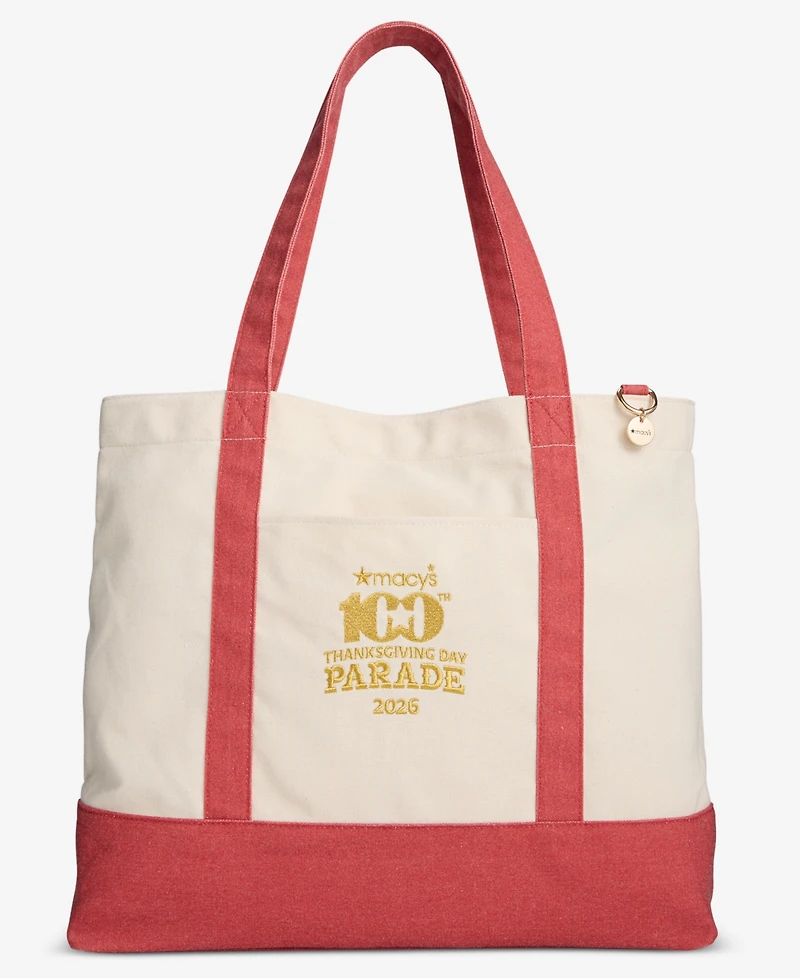Macy's 100th Thanksgiving Day Parade 2026 Large Canvas Tote Bag, Macy's Exclusive